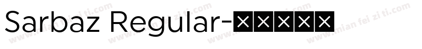 Sarbaz Regular字体转换